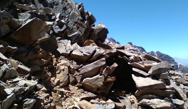 Photo of Stone shelter on northern side of Tizi Likemt col
