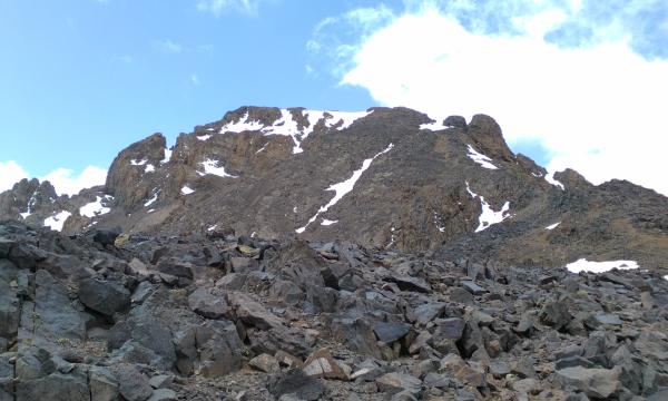 Photo of Looking back to Toubkal from northen col