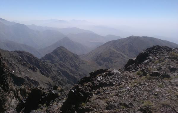 Photo of Looking west to Tizi n'ou Addi col