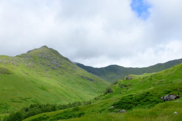 Photo of View of Glenfinnan ridge with descent on left