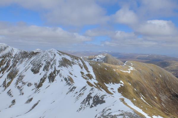 Photo of Ridge from Na Gruagaichean to 1,062 metre spot height