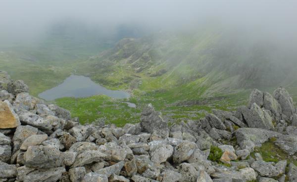 Photo of Looking down to Ffynnon Lloer