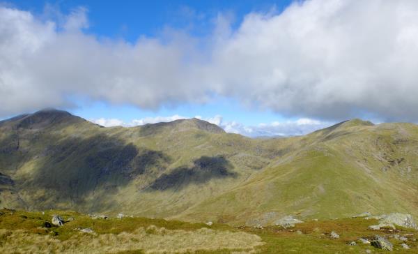 Photo of Ben Cruachan ridge seen from Lairig Torran