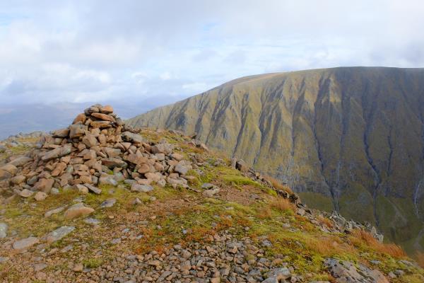 Photo of Looking at Aonach Mor from lower cairn on Carn Dearg Meadhonach