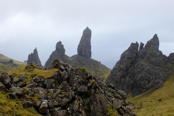 Photo of Old Man of Storr with Needle Rock to left