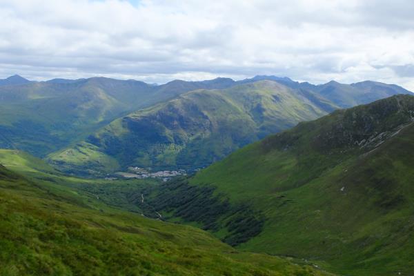 Photo of View down to Kinlochleven whilst descending