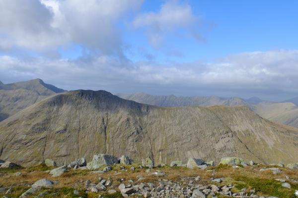 Photo of Top of Stob Dubh of Buachaille Etive Beag in shadow