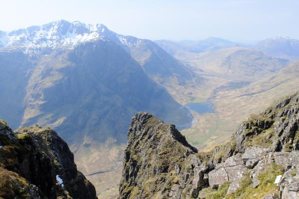 Photo of Looking down into Glen Coe from Am Bodach