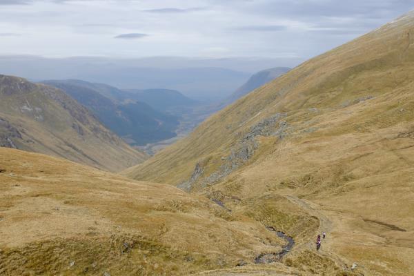 Photo of View looking back from bealach
