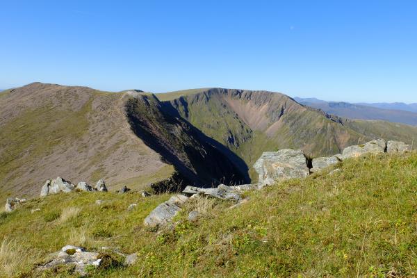 Photo of Looking over to Mullach nan Coirean whilst ascending Stob Ban