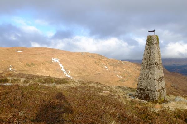 Photo of Pillar at top of ascent from Loch Treig