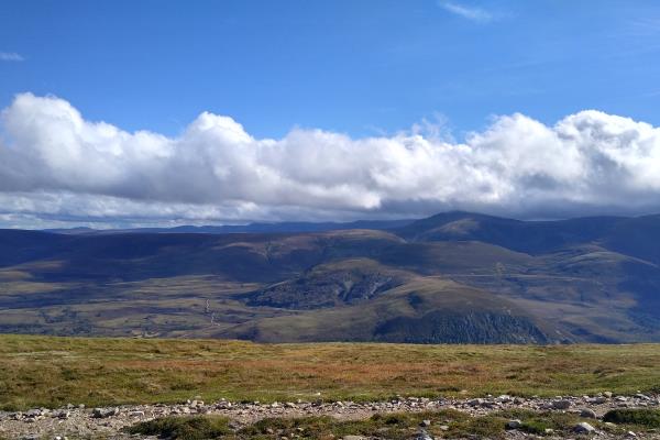 Photo of Top of Bynack More just touching the clouds
